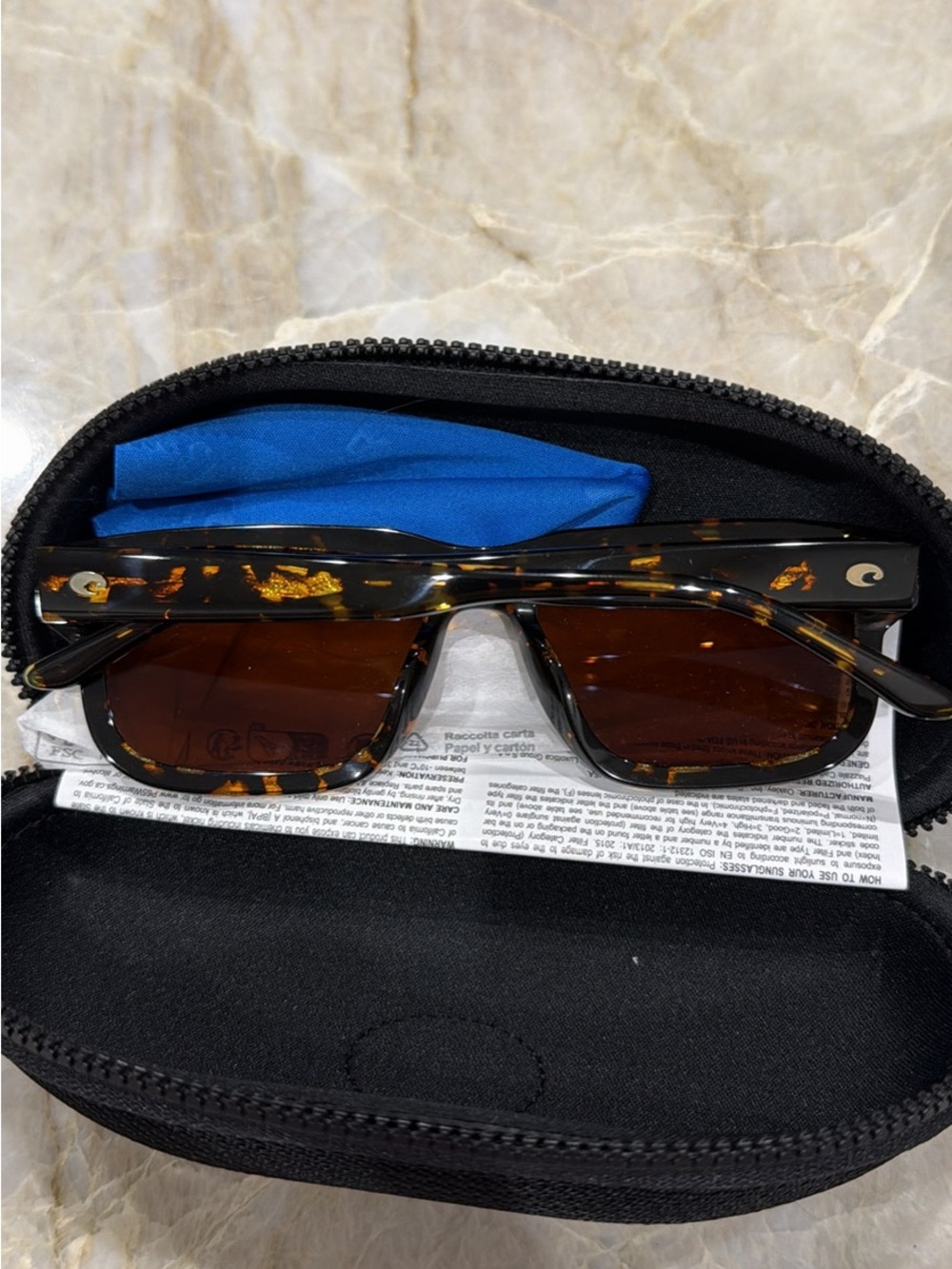 New in Box Costa Del Mar Shipwrecks Tortoise Shell Sunglasses - Picture 6 of 6